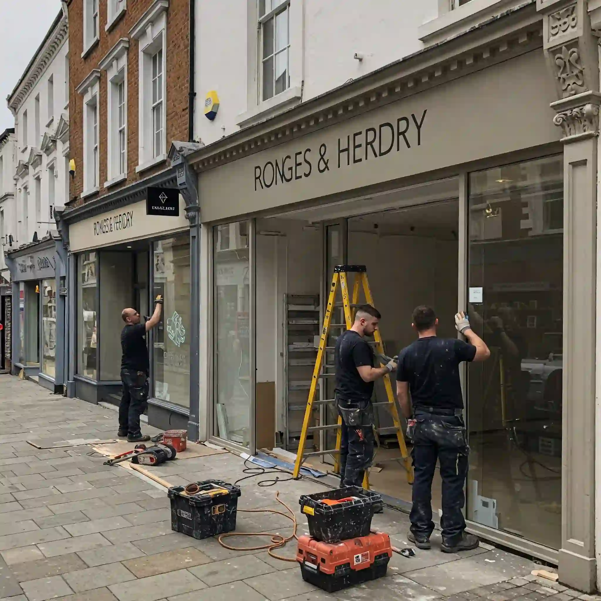 Modern shopfront installation